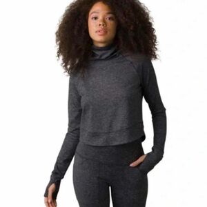 Prana Zandra Crop Funnel Sweater Top